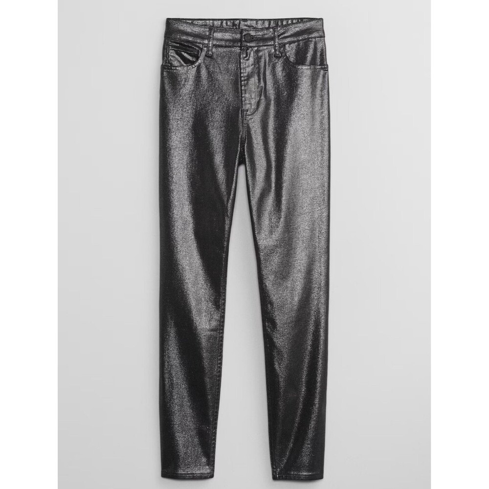 GAP High Rise Universal Legging Size 10/30R Super Stretch Cotton Blend Shiny